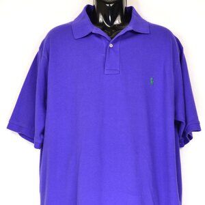 Polo Ralph Lauren Men's Size XXL Purple Cotton Short Sleeve Polo Shirt